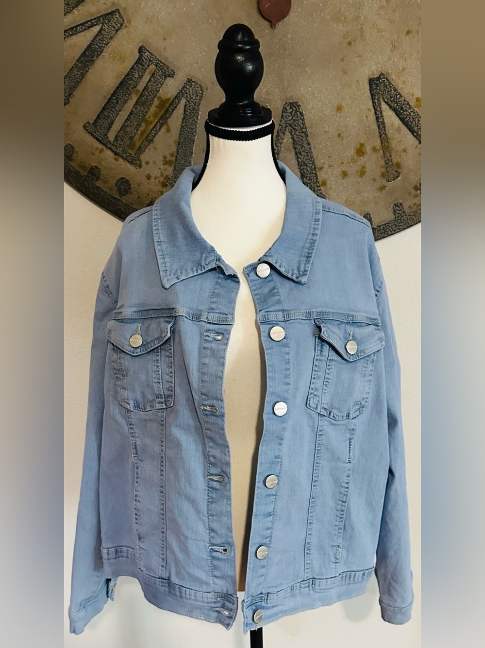 Jones New York Light Blue Denim Jacket